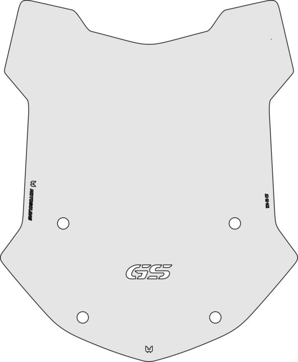 (1212) BOLHA ALTA CRISTAL OU FUMÊ BMW R1200/1250 GS ADVENTURE/PREMIUM 2013 E POSTERIORES - Image 5