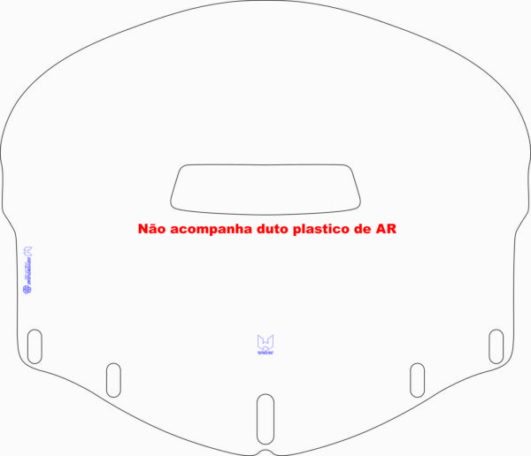 (2180) BOLHA HONDA GOLDWING 1800 GL CRISTAL OU FUMÊ 2000/2017