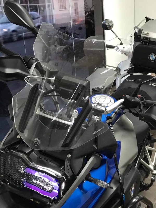 (1212) BOLHA ALTA CRISTAL OU FUMÊ BMW R1200/1250 GS ADVENTURE/PREMIUM 2013 E POSTERIORES