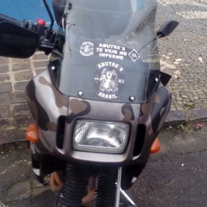 (2340) Bolha Alta Cristal Honda Sahara NX350 com defletor Cristal ou Fumê