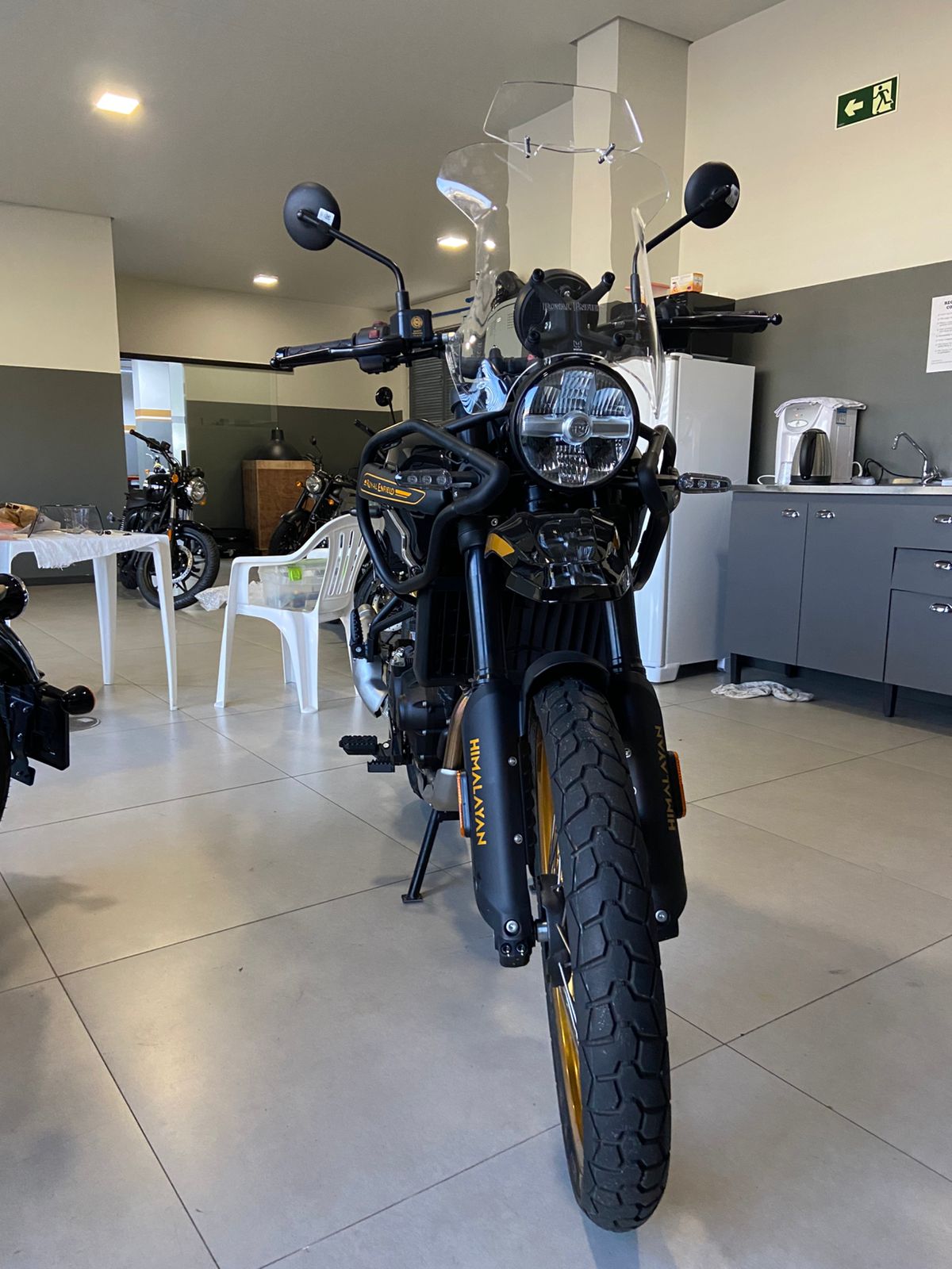 (9544) BOLHA ALTA C/ DEFLETOR HIMALAYAN 450 ROYAL ENFIELD - Imagem 10