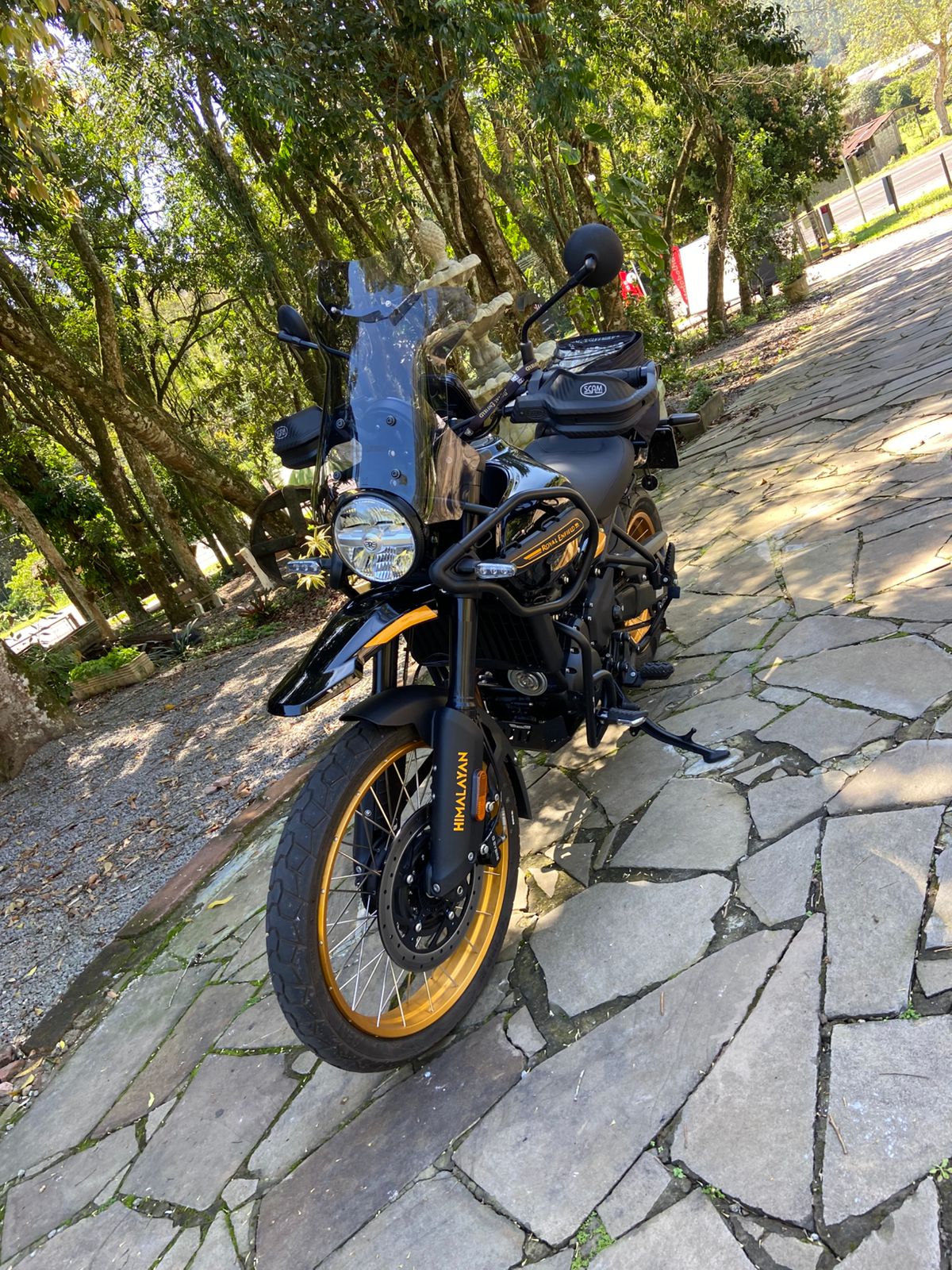 (9545) BOLHA ALTA C/ DEFLETOR HIMALAYAN 450 ROYAL ENFIELD - Imagem 7