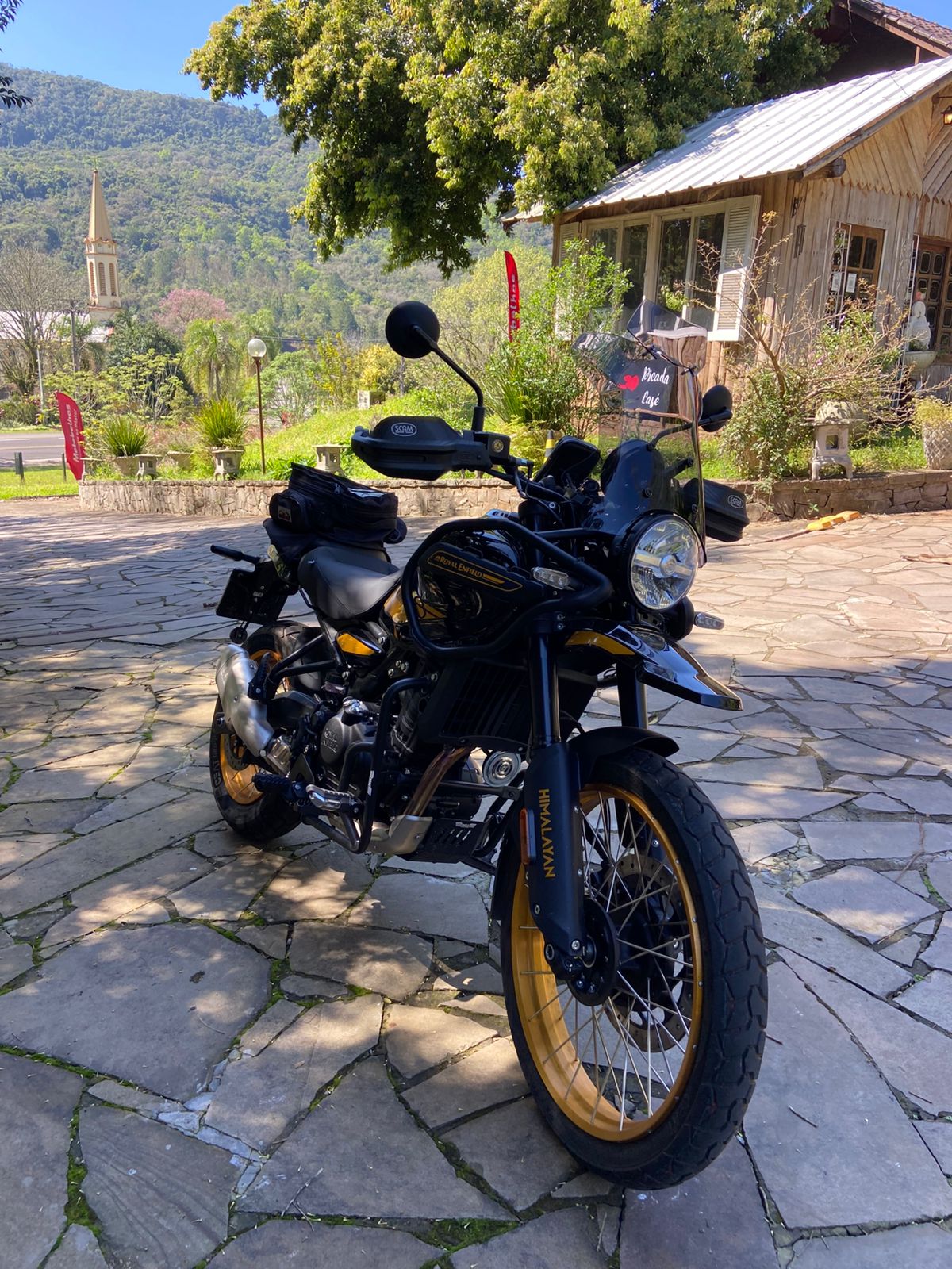 (9545) BOLHA ALTA C/ DEFLETOR HIMALAYAN 450 ROYAL ENFIELD - Imagem 6