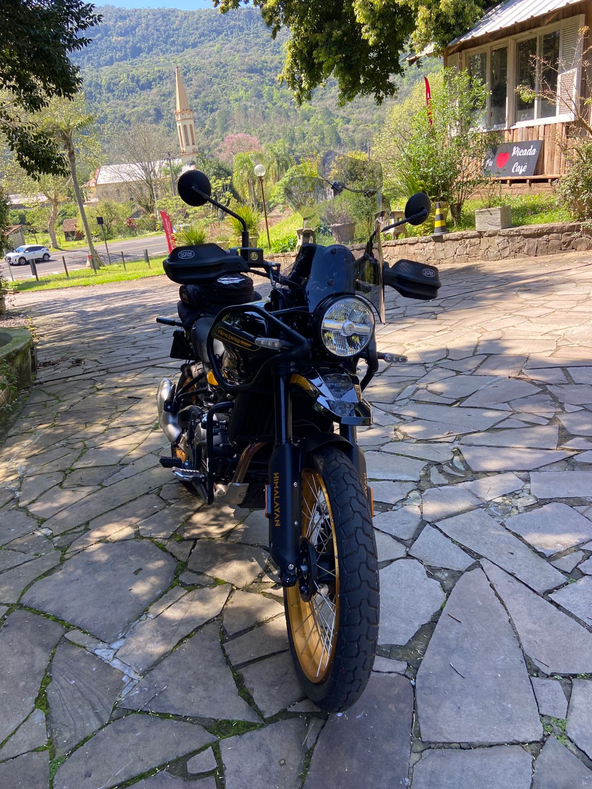 (9545) BOLHA ALTA C/ DEFLETOR HIMALAYAN 450 ROYAL ENFIELD - Imagem 4