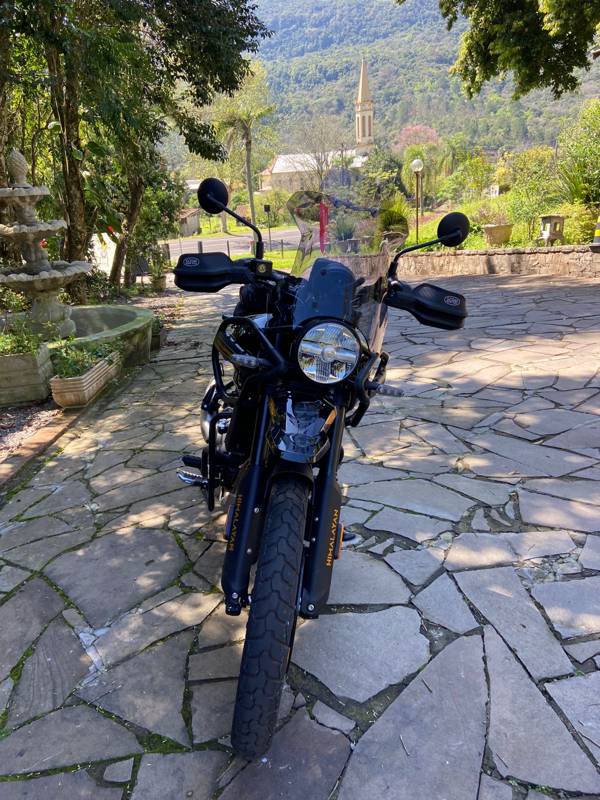 (9545) BOLHA ALTA C/ DEFLETOR HIMALAYAN 450 ROYAL ENFIELD - Imagem 2